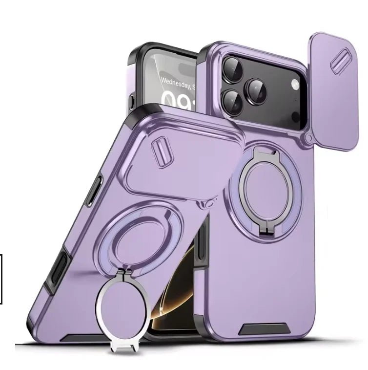 BowLift | Durable shockproof case with magnetic ring holder for iPhone 17
