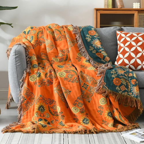 BowLift | Double-sided Marigold Blanket for All Seasons