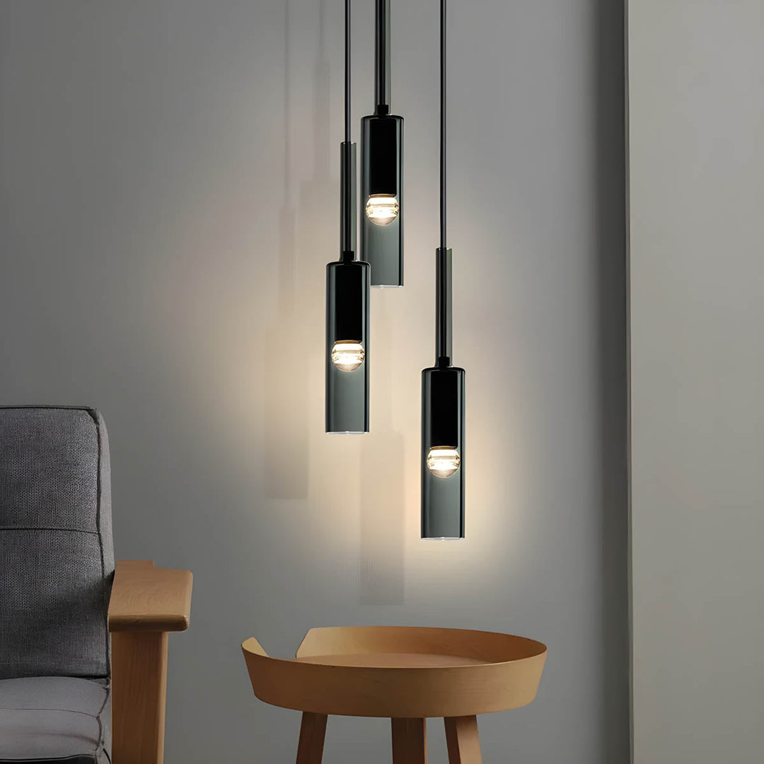 Pendant light made of smoked glass – Elegant design with sparkling light effects | Perfect for living room | Bowlift