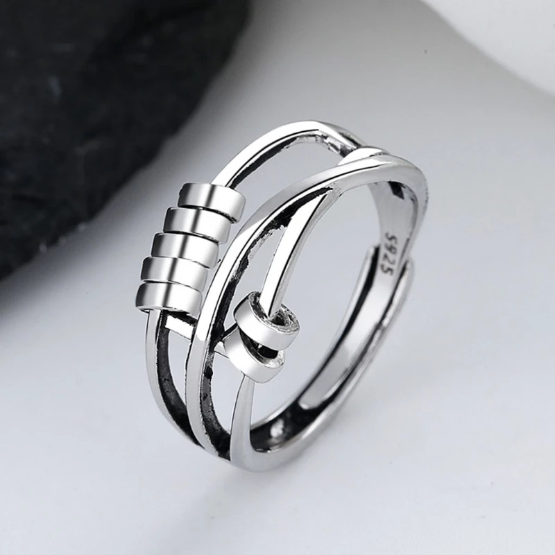 BowLift | Stainless steel calming ring Delicate tranquility at any moment