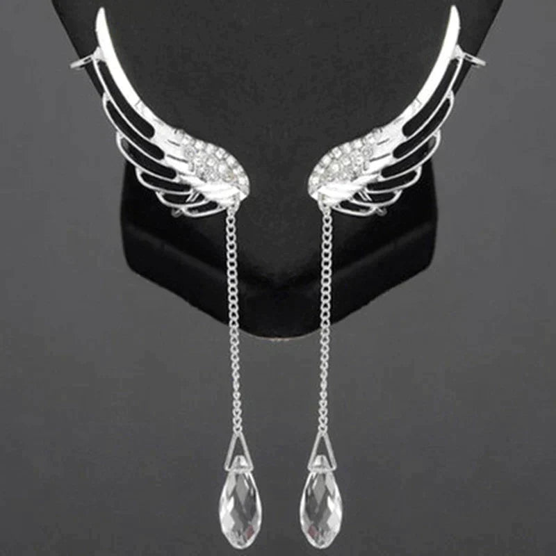 Enchanting Long Angel Wing Ear Cuffs | Unique and Elegant Earrings Bowlift