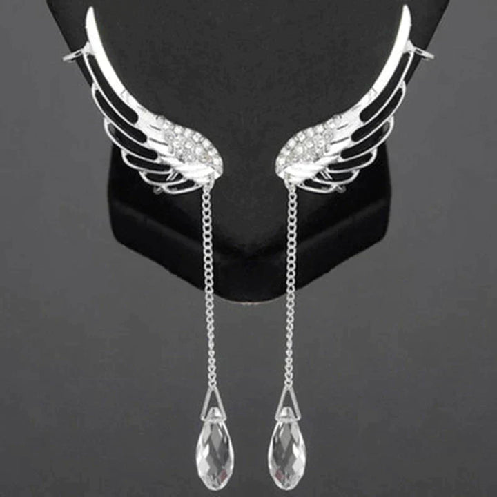 Enchanting Long Angel Wing Ear Cuffs | Unique and Elegant Earrings Bowlift