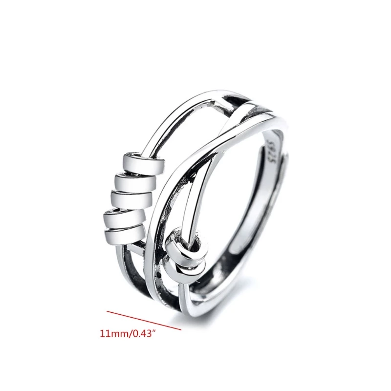 BowLift | Stainless steel calming ring Delicate tranquility at any moment