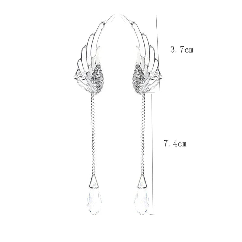 Enchanting Long Angel Wing Ear Cuffs | Unique and Elegant Earrings Bowlift