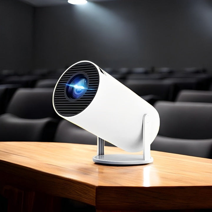 BowLift | Smart 4K Mini Projector with Dual WiFi and Bluetooth Connectivity
