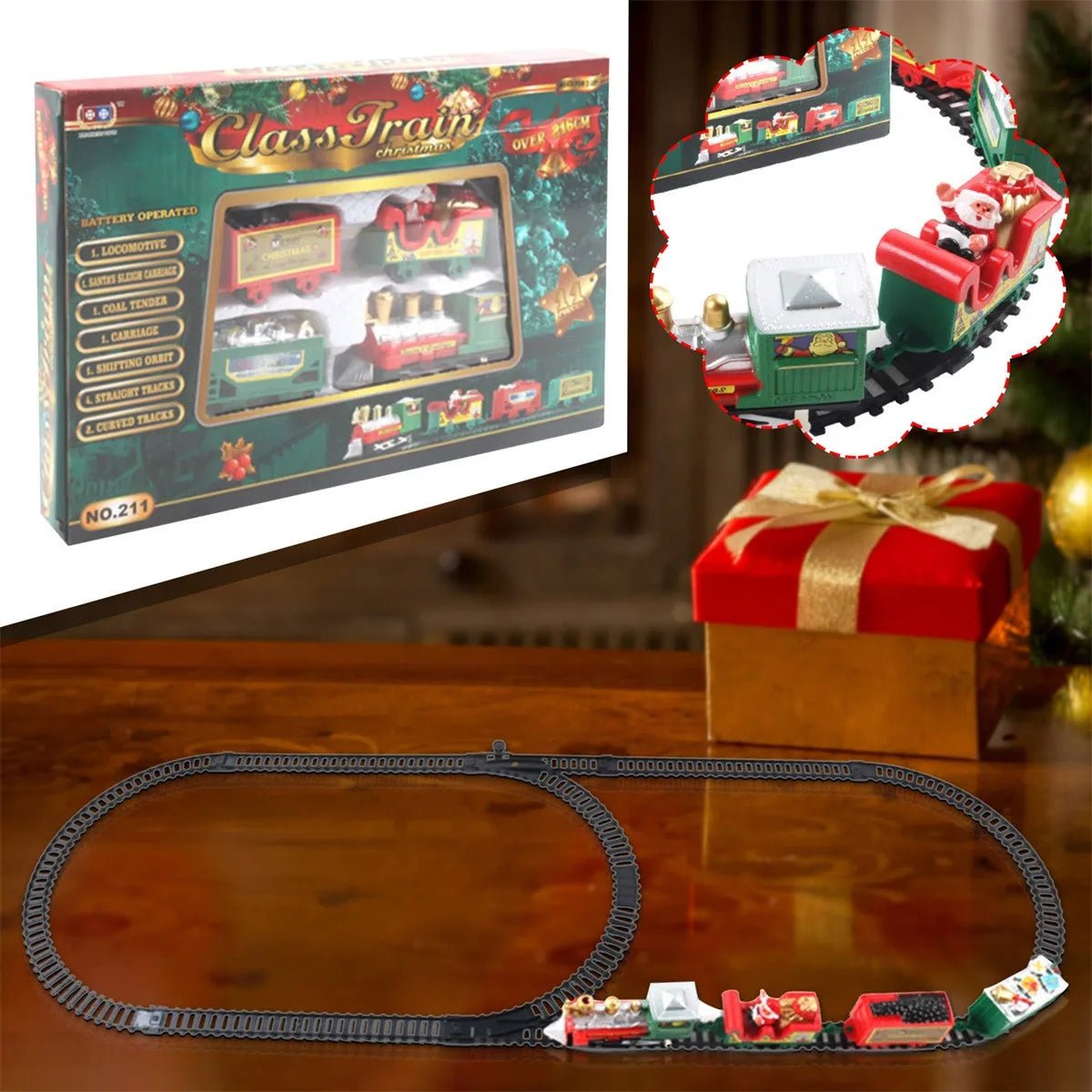 BowLift | Electric Christmas Tree Train with Realistic Details and Quick Assembly