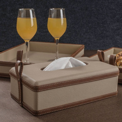 BowLift | Maison Verel Leather Box | Handmade Tissue Holder | Luxurious Design Made of Faux Leather | For Home, Office & Car