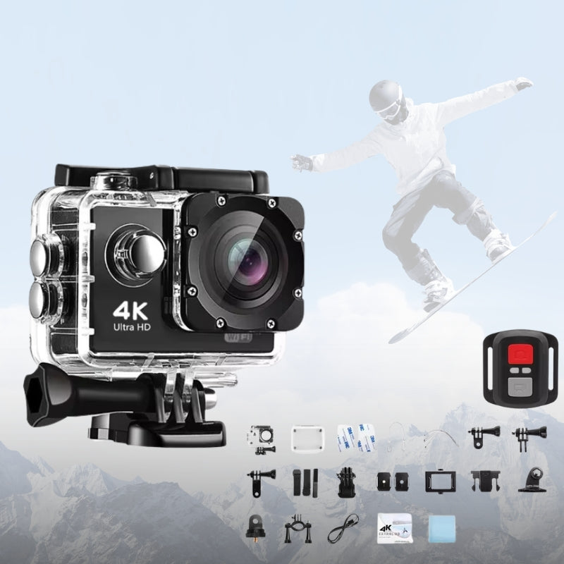 BowLift | 4K Ultra HD Sport Pro Camera - Wifi Enabled and Waterproof for Vlogging and Outdoor Sports