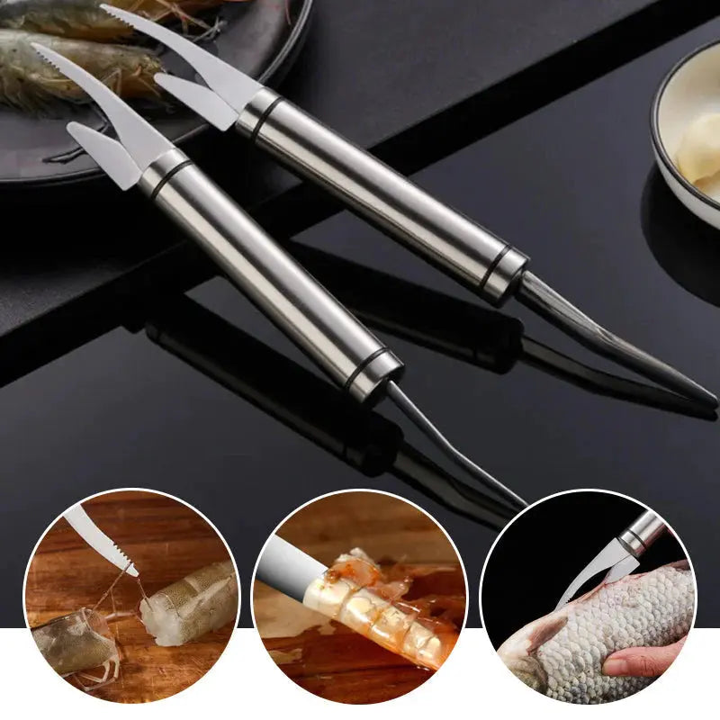 BowLift | Effortless Shrimp Peeling Tool – Stainless Steel Peeler