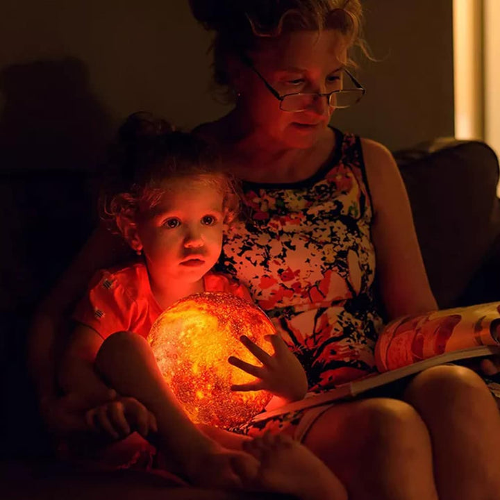 Moon lamp -16 colors - LED - with touch function and remote control | Bowlift