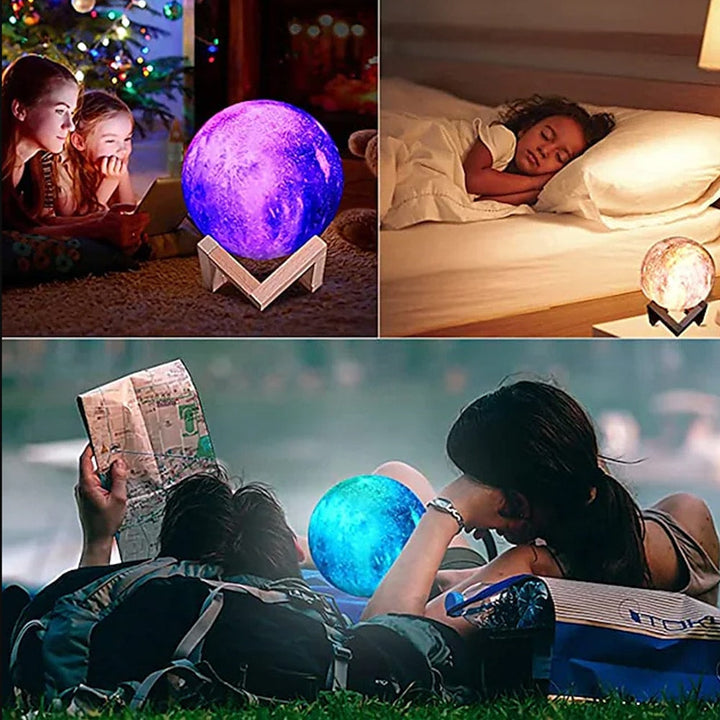 Moon lamp -16 colors - LED - with touch function and remote control | Bowlift