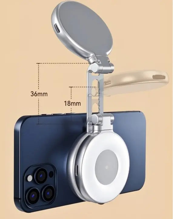 BowLift | LumiClip Portable Selfie Ring Light with Clamp – Magnetic and Rechargeable