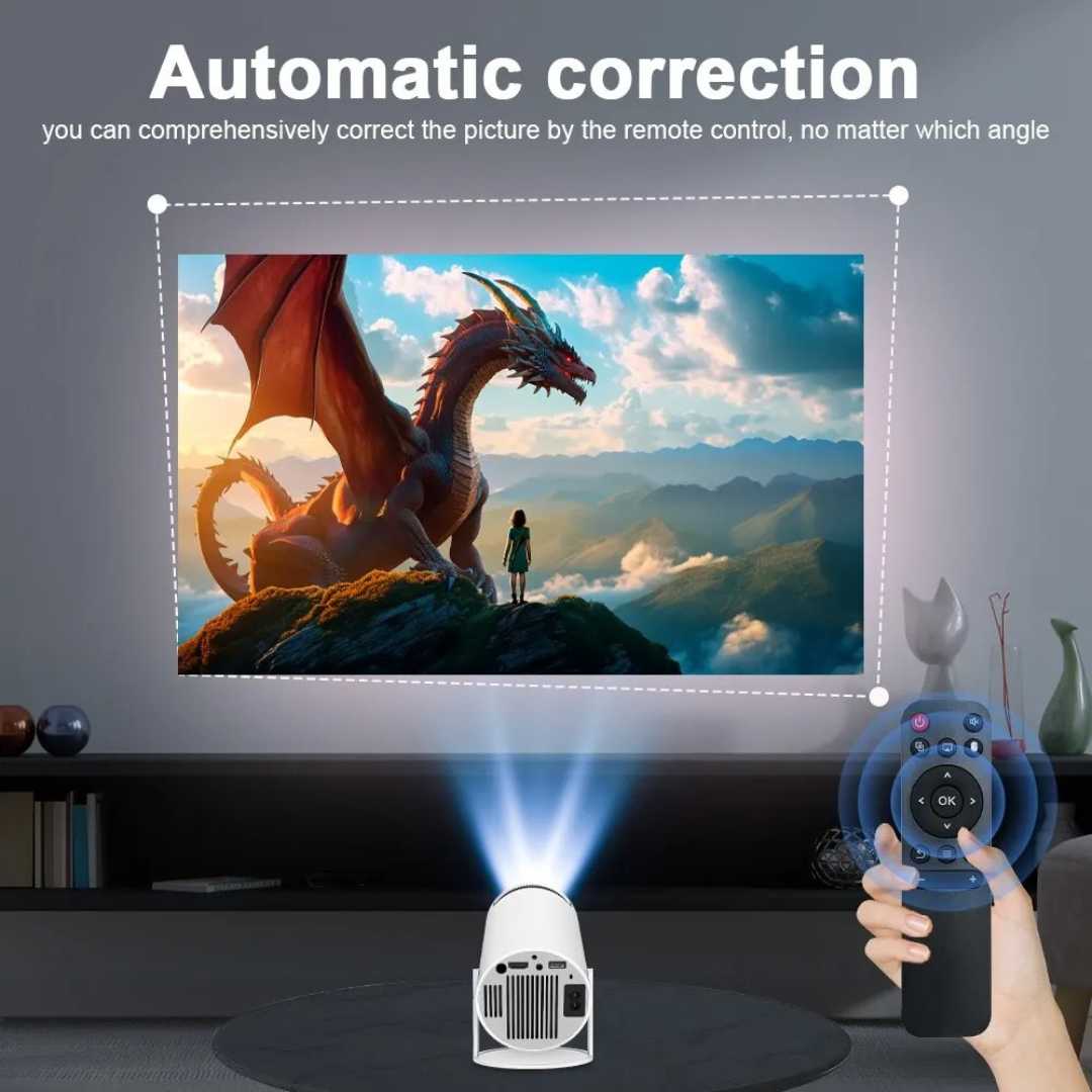 BowLift | Portable 4K Projector With Remote Control