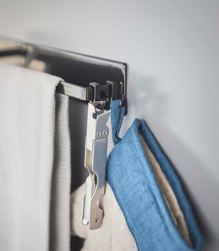 BowLift | Magnetic Kitchen Towel Holder - Stainless Steel