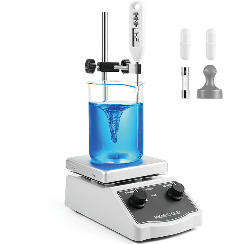 BowLift | Magnetic Stirrer, 100-2000RPM Hot Plate with Magnetic Stirrer, Magnetic Stir Bar, Stir Bar Retriever, Hot Plate Max 520℉ 2000mL Magnetic Hotplate Stirrer