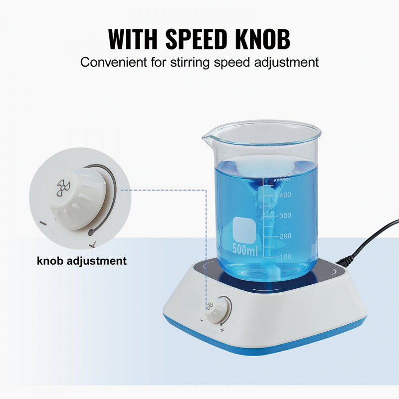 BowLift | Magnetic Stirrer, 300-3000 RPM Stir Plate with Adjustable Speed Knob, 3000mL Plate Stirrer Kit
