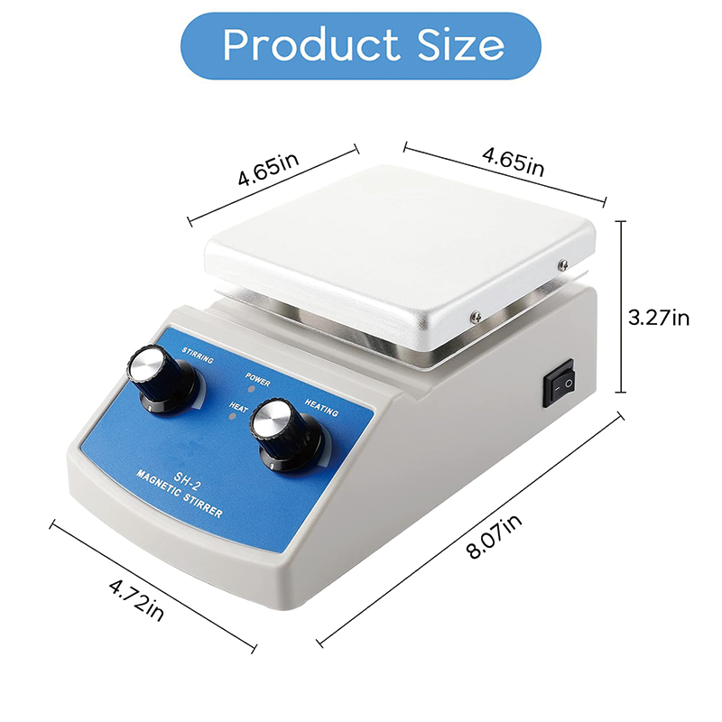BowLift | Magnetic Stirrer, 2000mL Magnetic Hotplate Stirrer,  Hot Plate Max 716°F, 100-2000RPM Hot Plate with Magnetic Stirrer