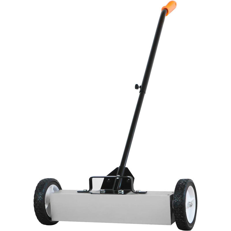 BowLift | 18 Inches 26 Lbs Magnetic Sweeper with Wheels with Quick Release Latch and Extension Handle