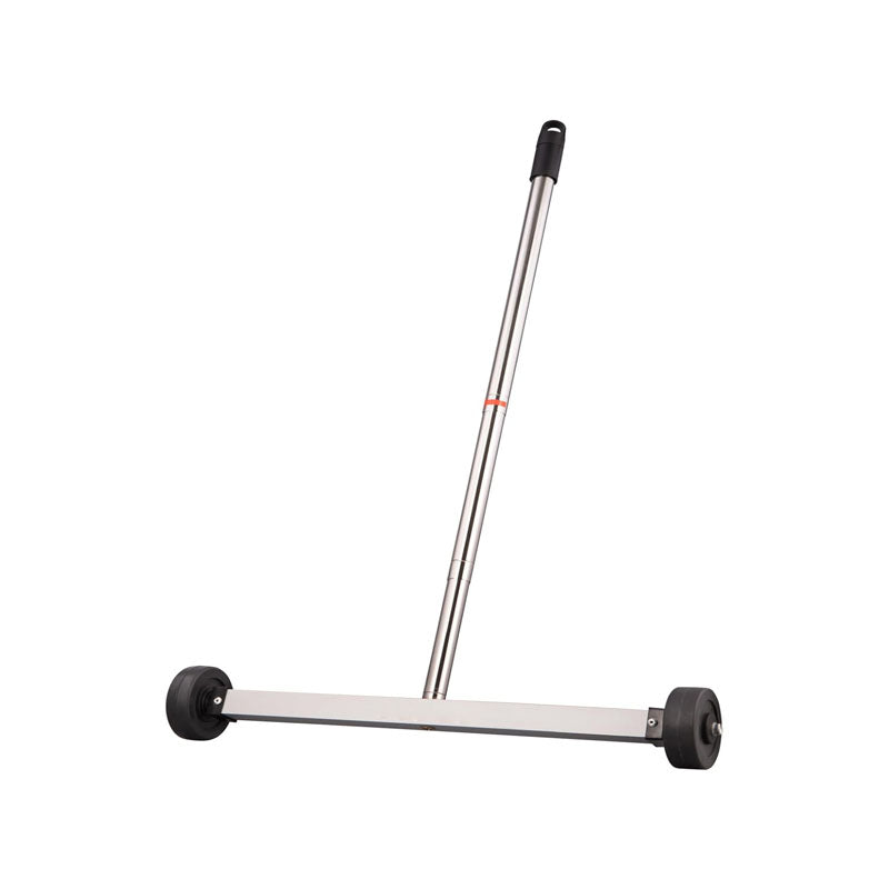 BowLift | 17inch Magnetic Sweeper  Sweeper Roofing Tools with Telescoping Holder and Wheels to Pick Up Nails Magnetic Sweeper for Construction