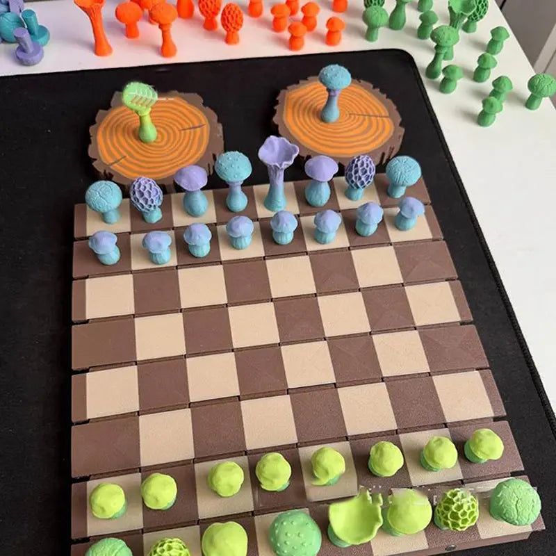 BowLift | Magnetic Mushroom Chess Set – Enchanted Strategy Game