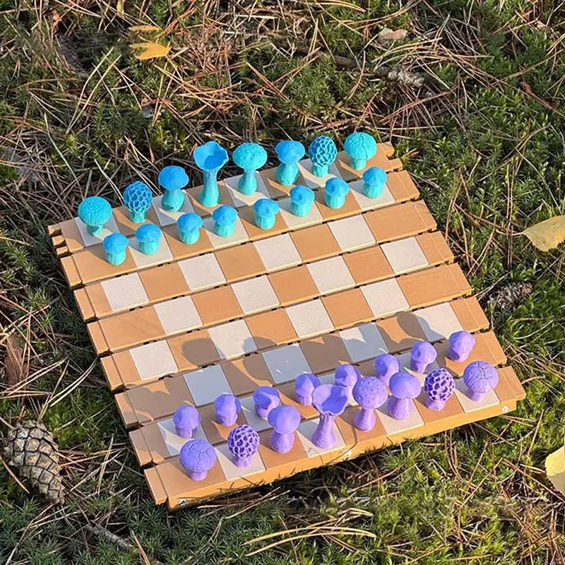 BowLift | Magnetic Mushroom Chess Set – Enchanted Strategy Game