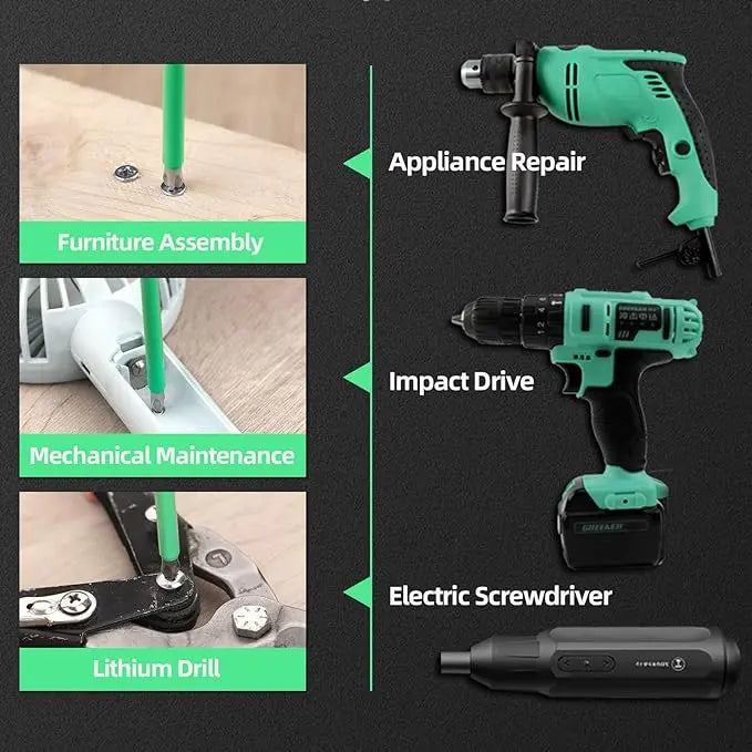 BowLift | Magnetic Screwdriver Drill Bit Set (6 Pieces)