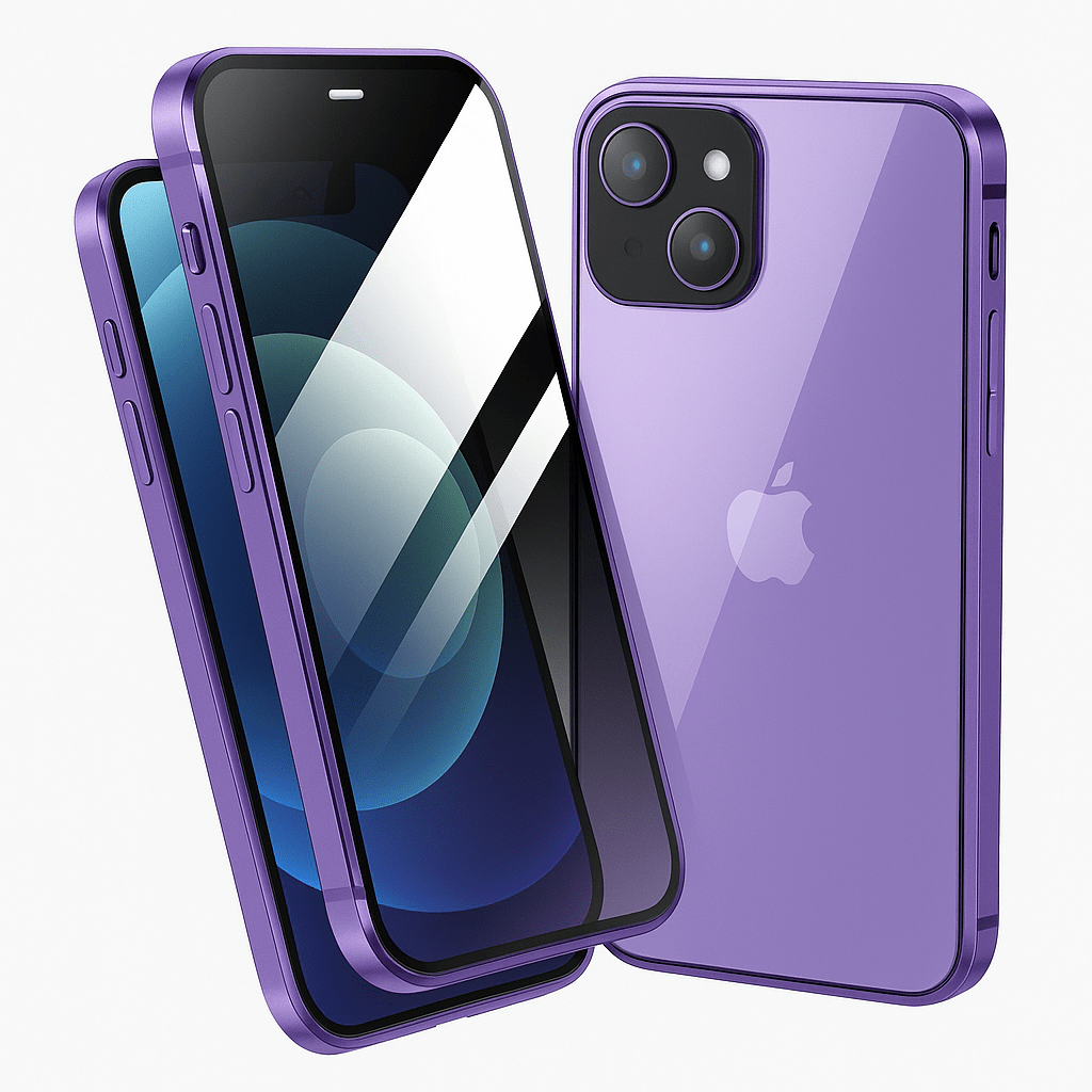 BowLift | Magnetische Datenschutz-Hülle für iPhone mit Bildschirmchutz