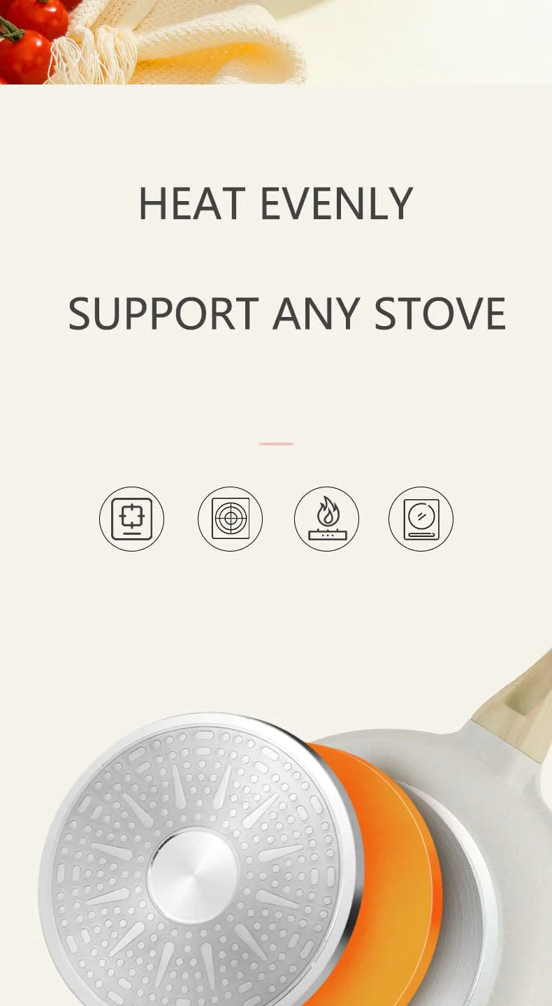 Maifan Non-Stick Frying Pan Pot Lid Bowlift