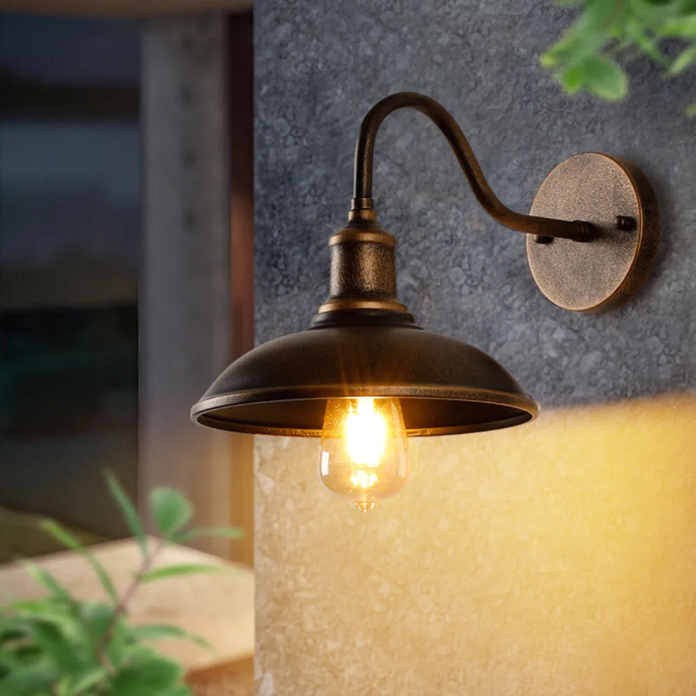 BowLift | Outdoor Wall Lamp Two Colors Minimalist Modern Facade Lighting