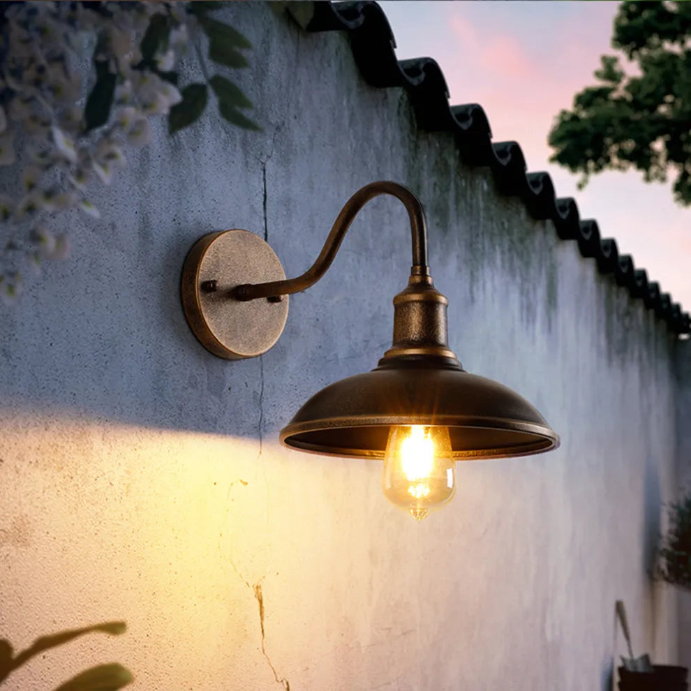 BowLift | Outdoor Wall Lamp Two Colors Minimalist Modern Facade Lighting