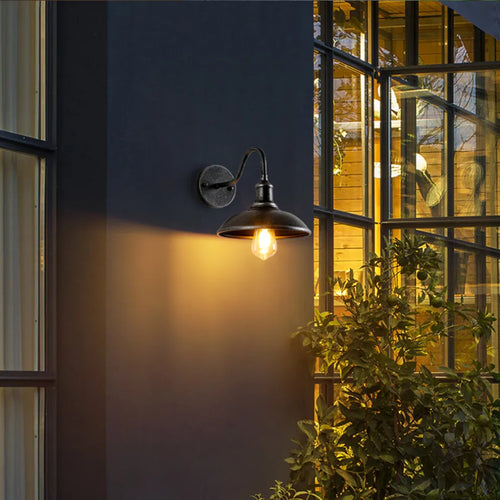 BowLift | Outdoor Wall Lamp Two Colors Minimalist Modern Facade Lighting