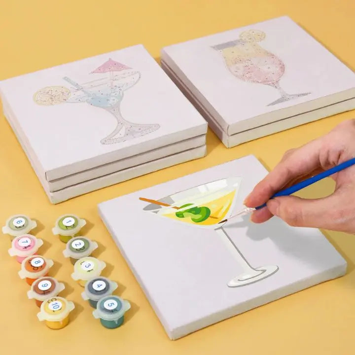 BowLift | Paint by Numbers Mini Set – 6 Designs for Creative Relaxation