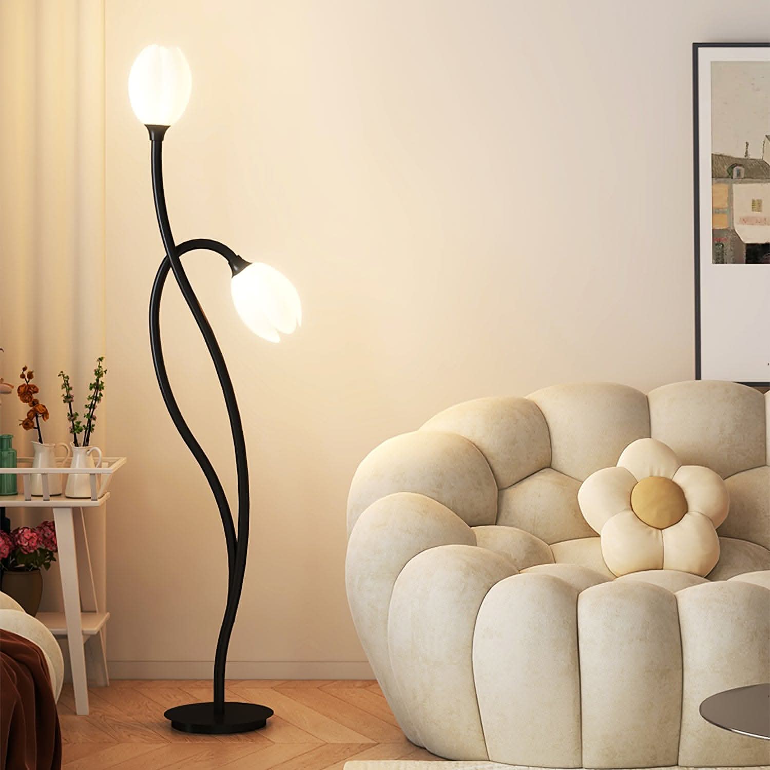 BowLift | Modern Flower Floor Lamp with G9 Socket