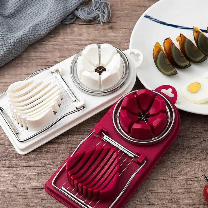 BowLift | Manual Egg Slicer with Stainless Steel Blades and Sturdy Handle