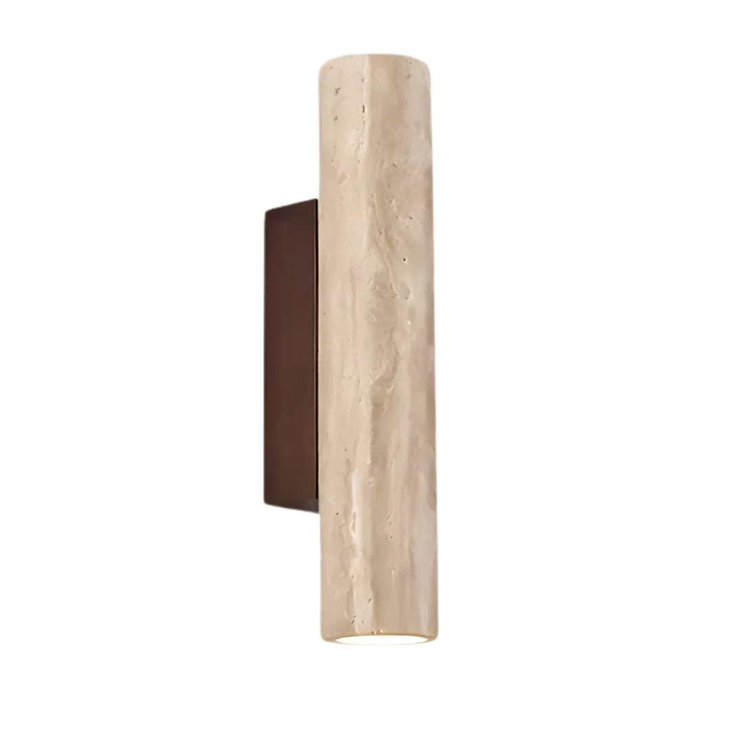 BowLift | Designer LED Wall Lamp with Marble Finish in Wabi Sabi Style