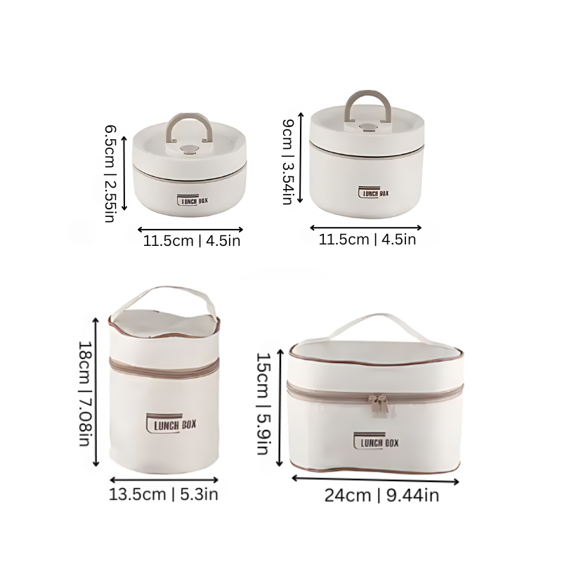 BowLift | Durable Stainless Steel Lunch Box Set | Leak-Proof, Insulated & Perfect for Professionals, Students, and Family Outings