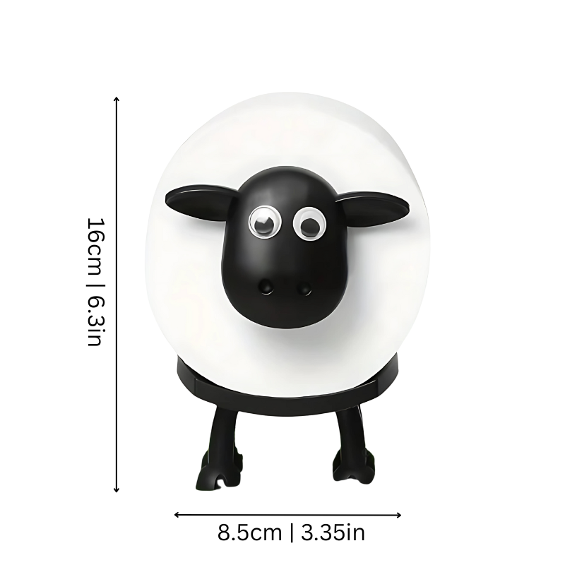 BowLift | Sheep Toilet Paper Holder | Charming, Space-Saving Design for Bathroom Organization & Fun Décor