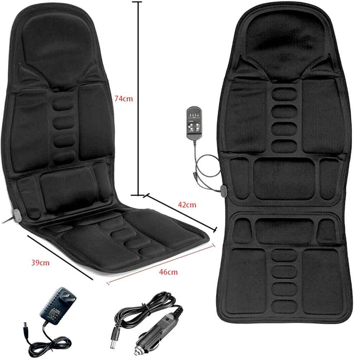 BowLift | Massage Chair Pad with Heat | 8 Massage Modes, Deep Tissue Relief & Portable for Home and Car Use