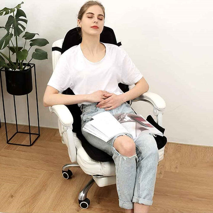 BowLift | Massage Chair Pad with Heat | 8 Massage Modes, Deep Tissue Relief & Portable for Home and Car Use