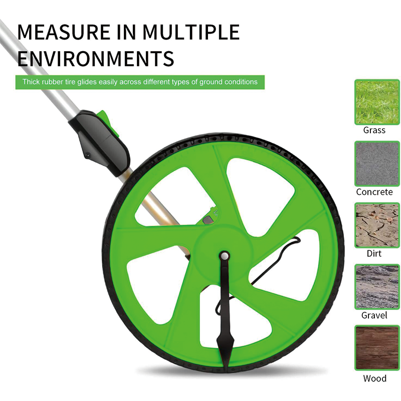 BowLift | Measuring Wheel in Feet, 12’’ Diameter Wheel , Measurement 10,000Ft with Back Bag , Adapt to Various Roads
