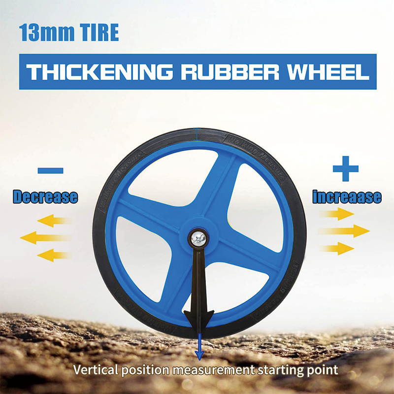 BowLift | Measuring Wheel in Feet and Inches , 6-Inch, 10,000 FT Capacity , for Lawn/Hard/Soft/Wood Road Measuring(Blue)