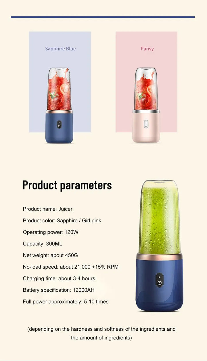 BowLift | Eindhoven Portable Blender | Electric Juicer