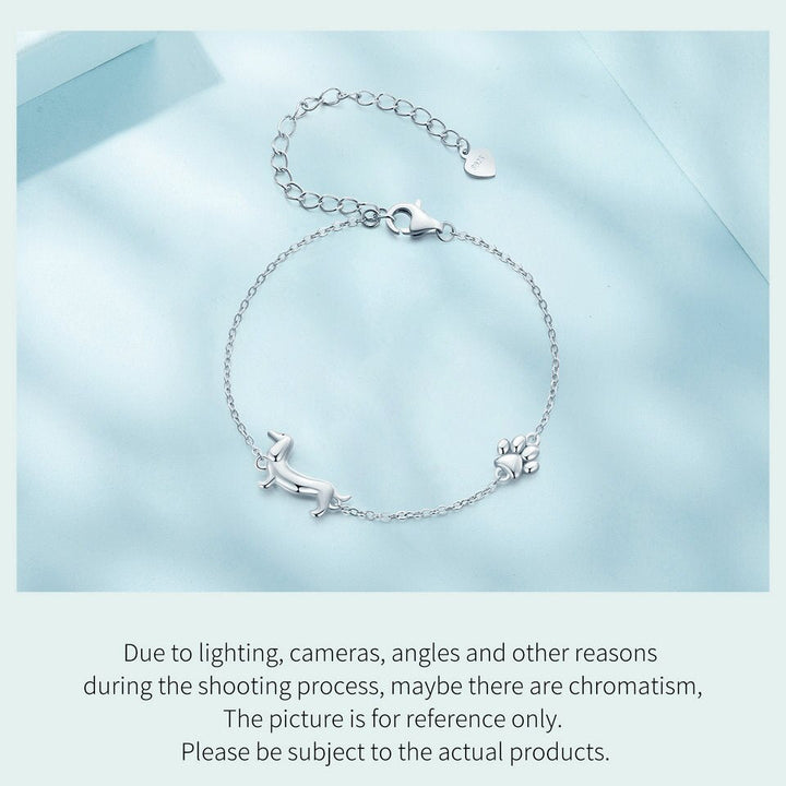 Charming Bracelet with Cute Dachshund Pendant Bowlift