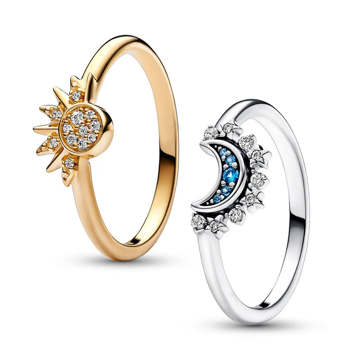 BowLift | Heavenly women's ring made of silver with crystal shine
