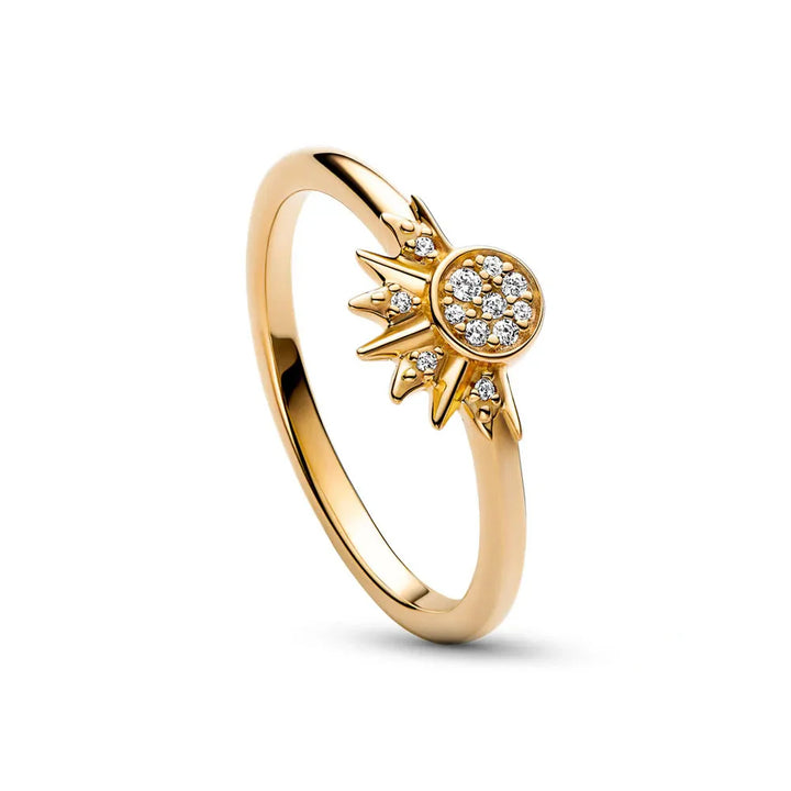 BowLift | Heavenly women's silver ring with crystal sparkle