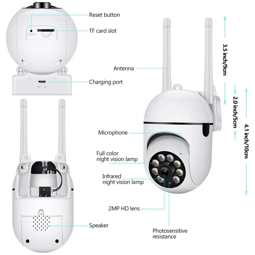 Smart WiFi Security Camera for Home Bowlift