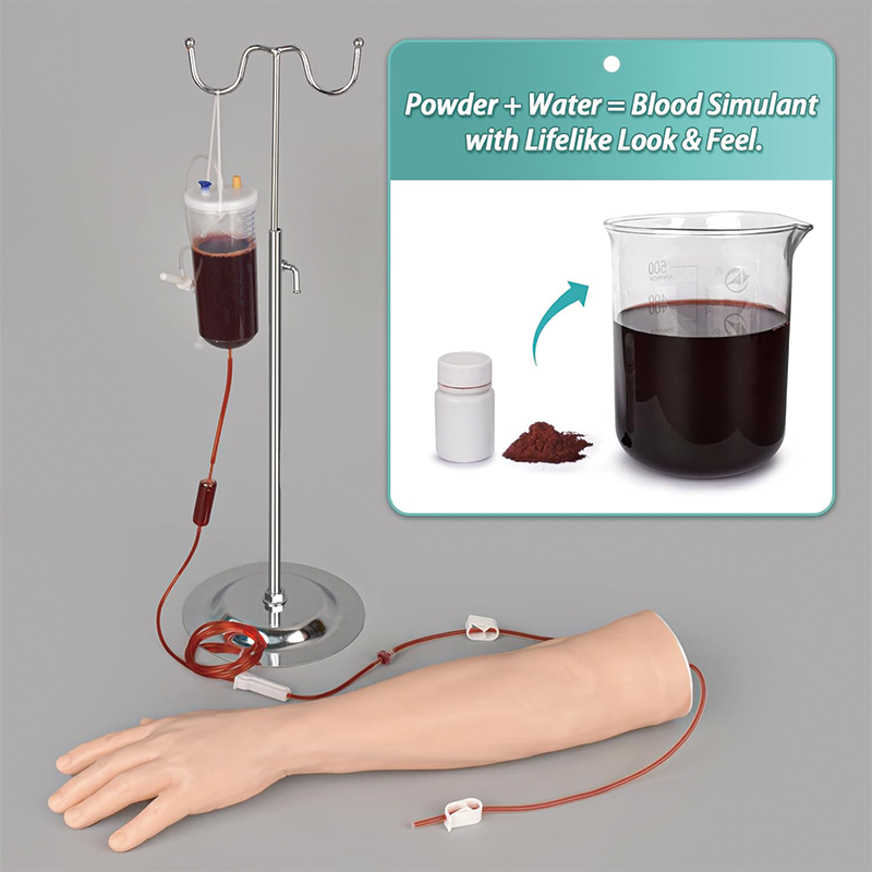 BowLift | Intravenous Practice Arm Kit, IV Venipuncture Intravenous Training Kit with Carrying Bag, for Students and Professionals