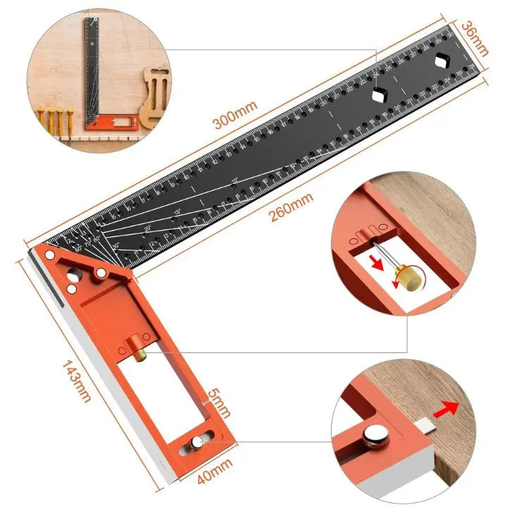 BowLift | Multi-angle Measuring Ruler - Precise & Versatile Measuring Tool