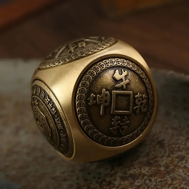BowLift | Brass Stress Relief Spinner with Redating Six-Sided Cube