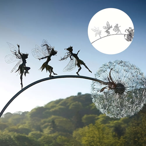BowLift | Metal Fairy Garden Outdoor Sculpture Decoration